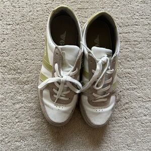 GOLA White and Green Sneakers